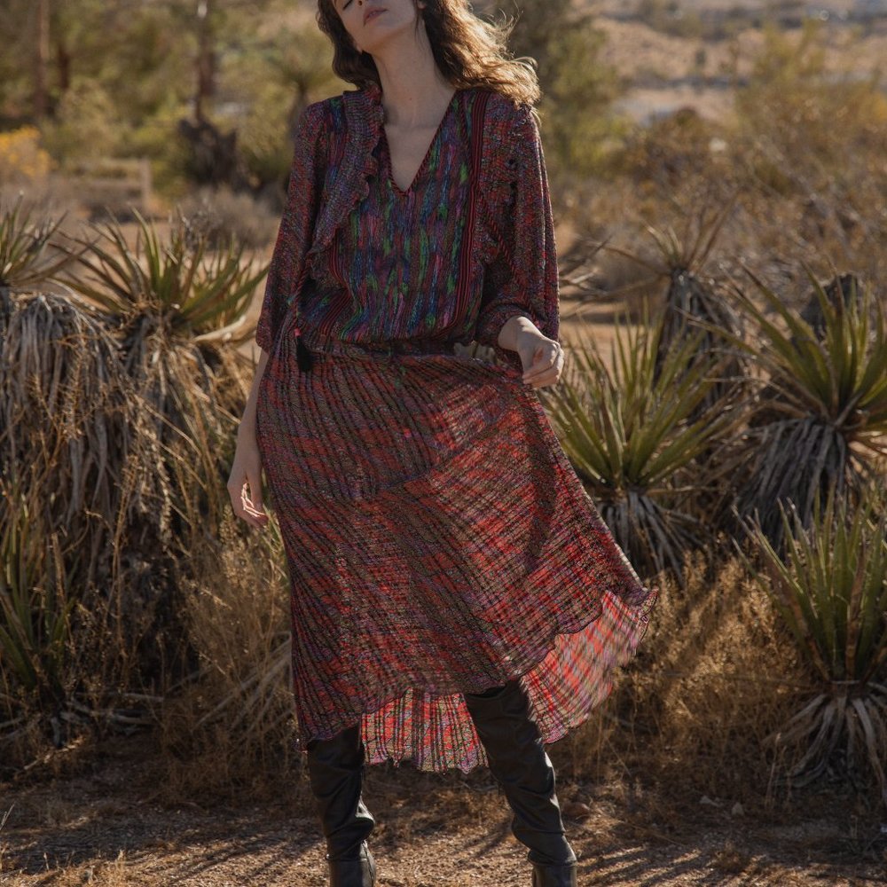 Psychedelic Two Piece Skirt Set